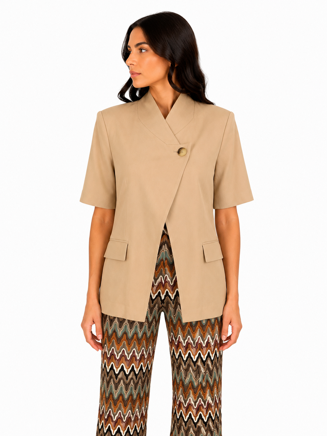 Blazer mit asymmetrischem Verschluss Susy Mix