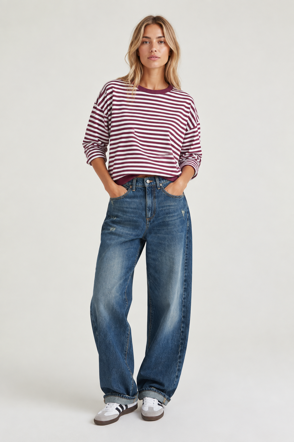 Gestreiftes Sweatshirt