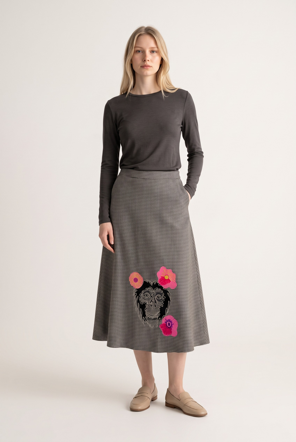 Karierter Midirock Monkey