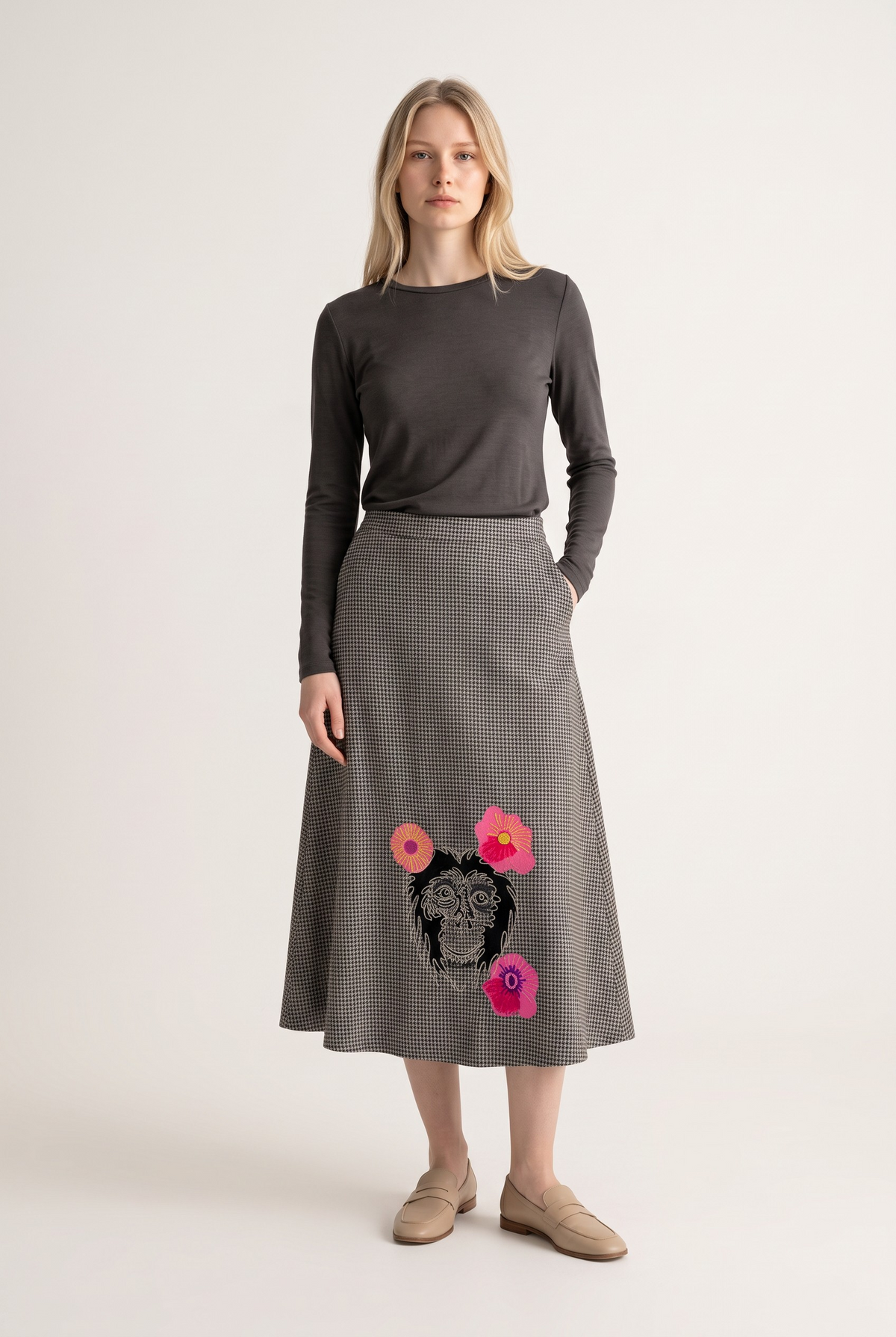 Karierter Midirock Monkey