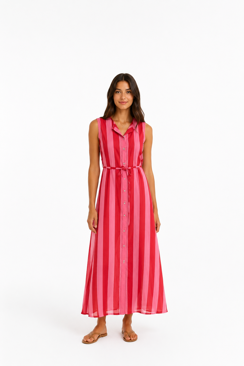 Gestreiftes Sommerkleid