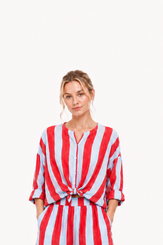 Streifen-Bluse