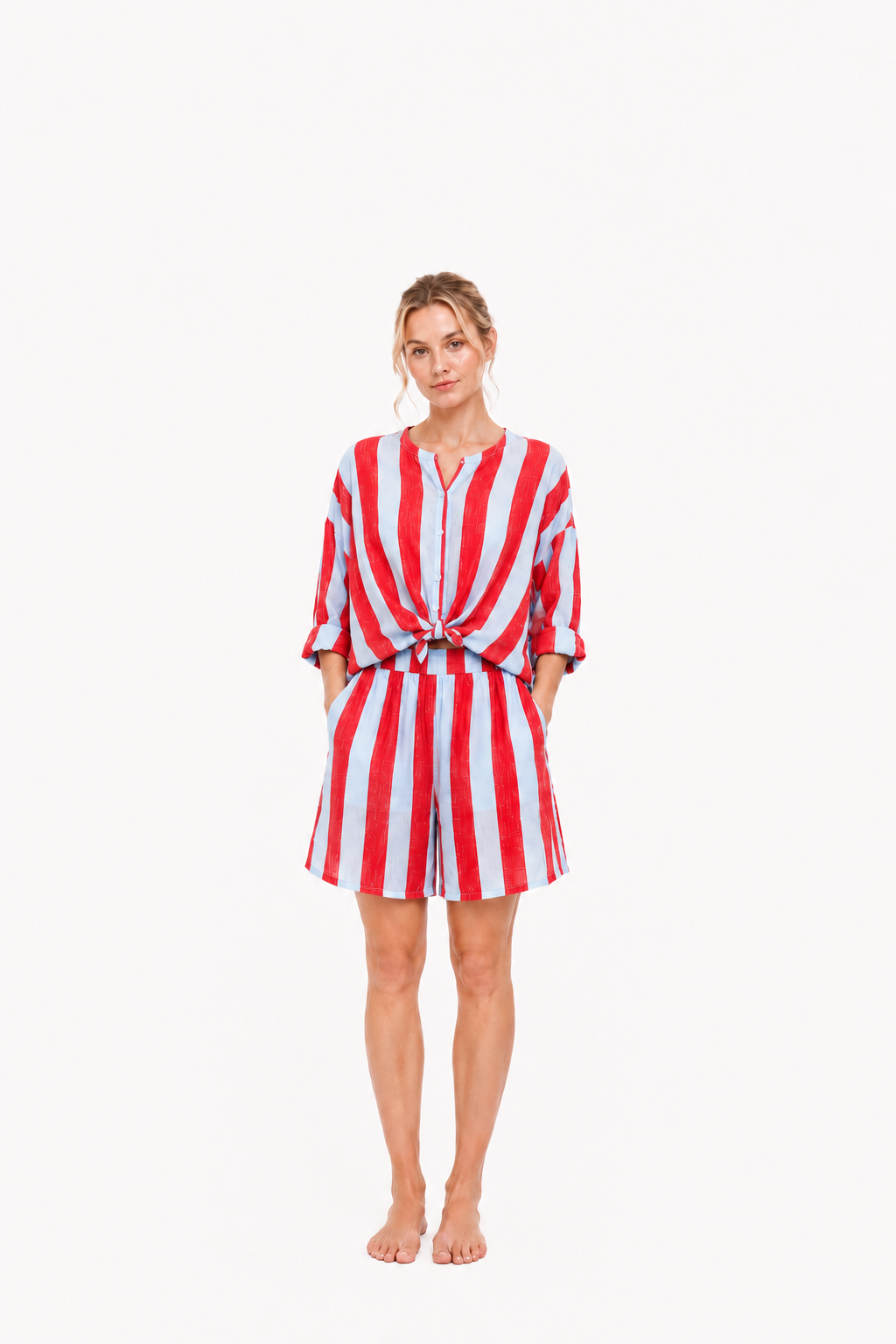 Streifen-Bluse