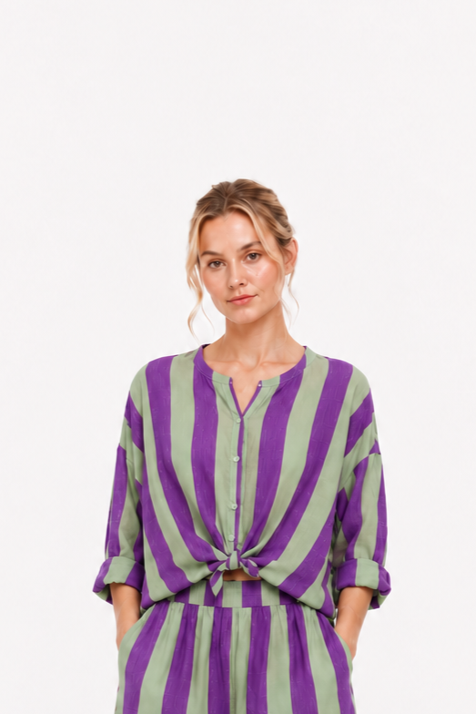 Streifen-Bluse