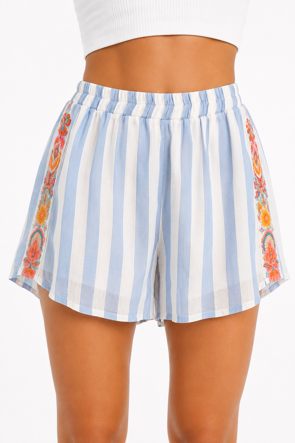 gestreifte Shorts