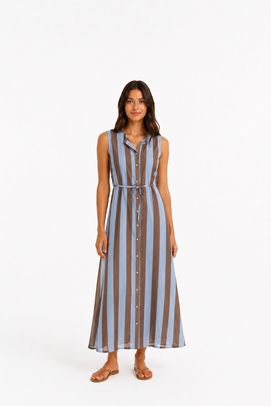 Gestreiftes Sommerkleid