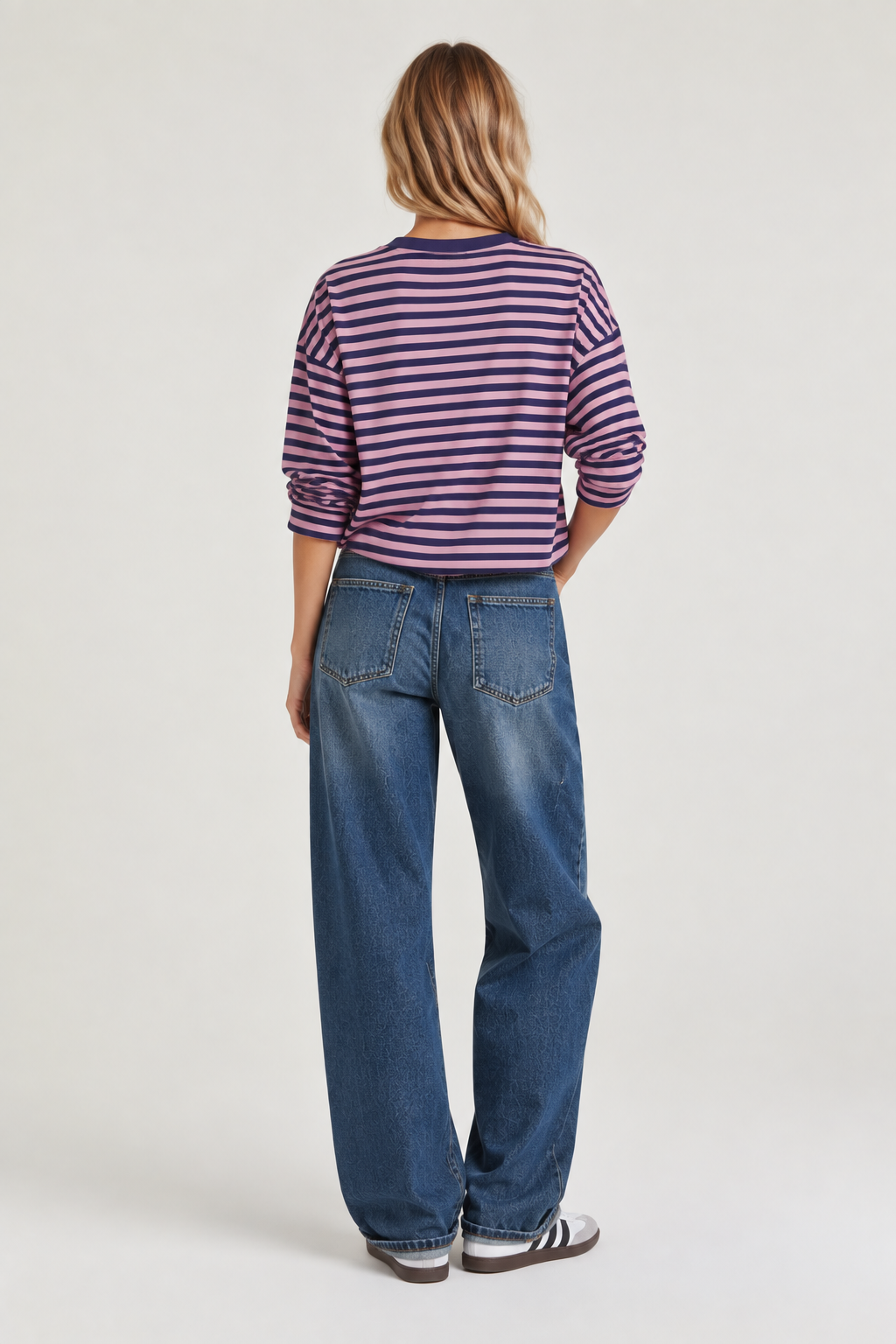 Gestreiftes Sweatshirt