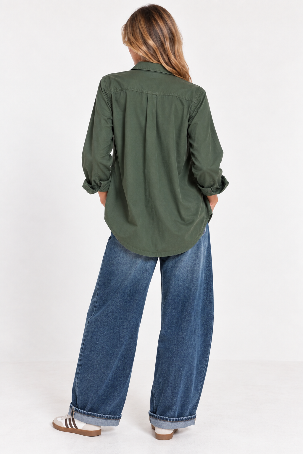 Oversize Military Hemd