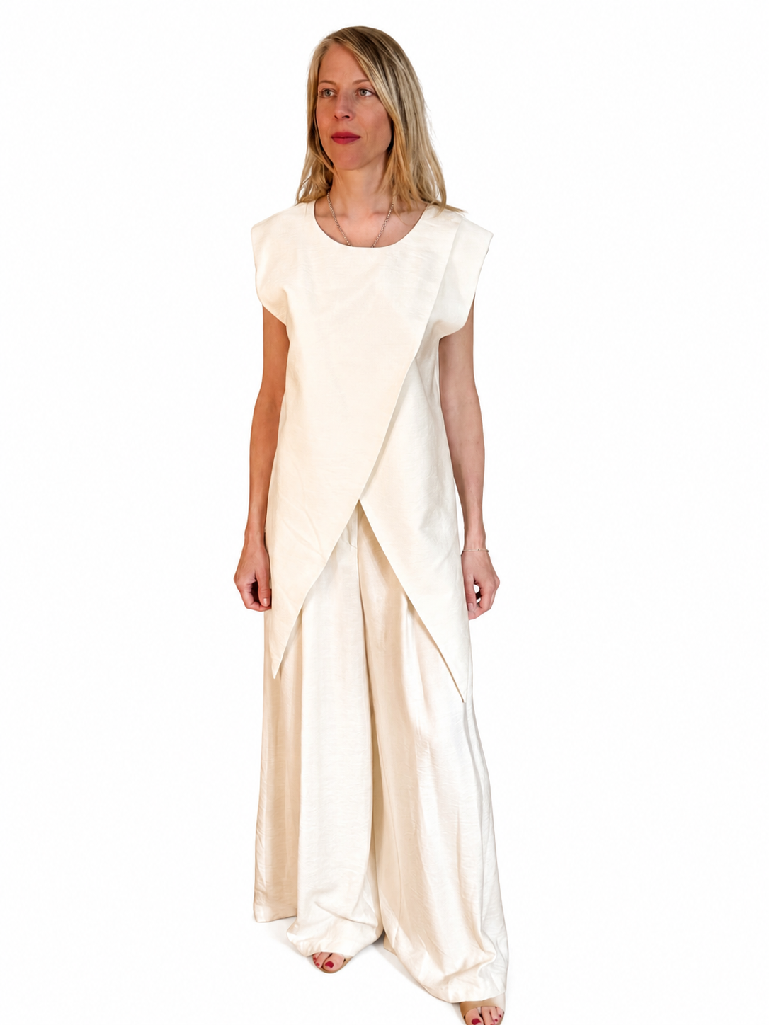 Sommerset Susy Mix (cremefarbene Bluse+ Wideleg-Hose)