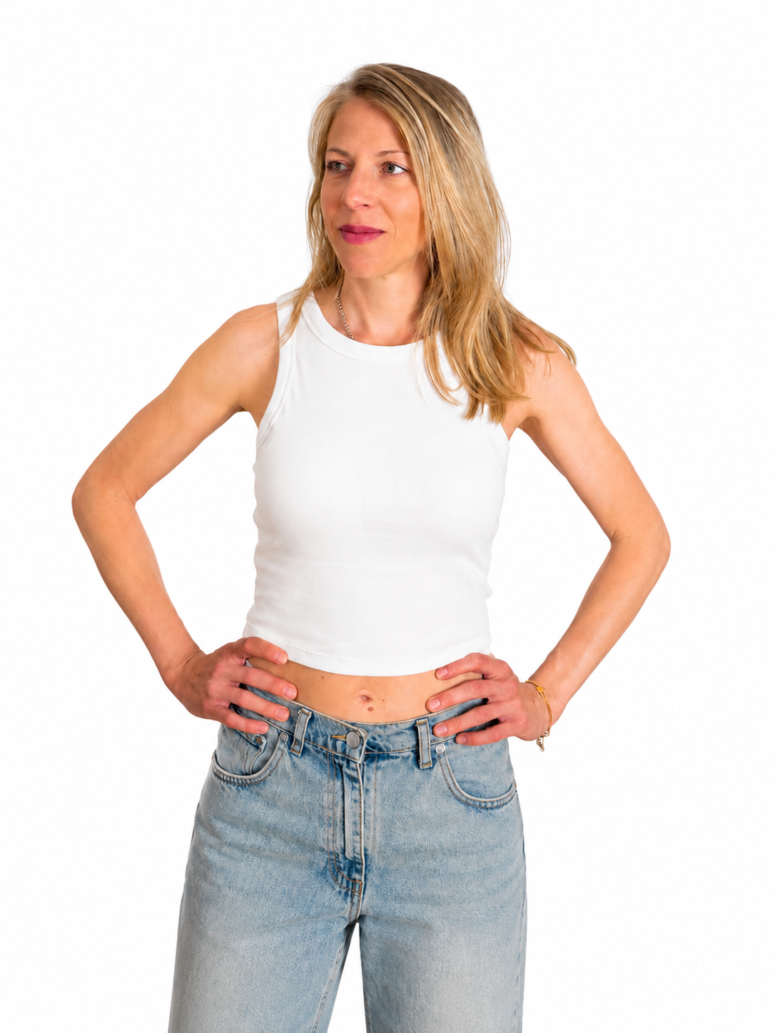 Geripptes Crop-Top Lumina