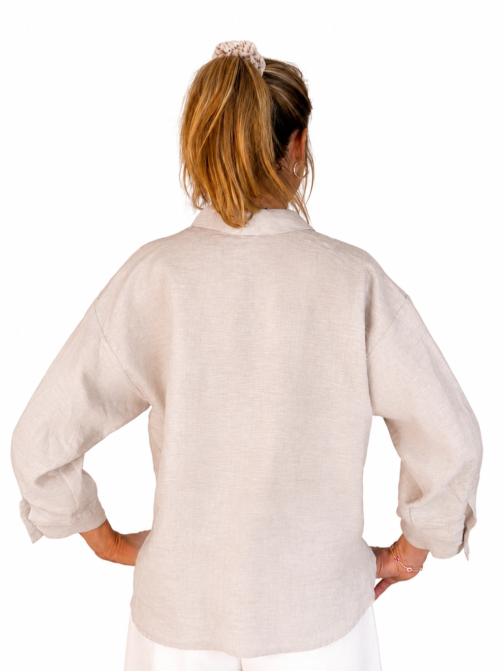 Leinen-Bluse versch. Farben Tensione In