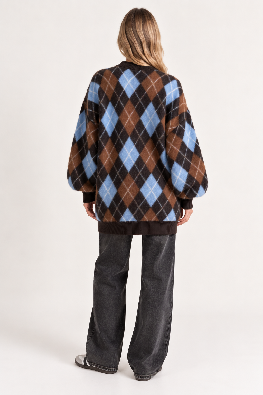 Lange Oversize Bomberjacke