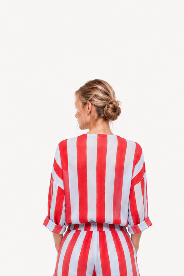 Streifen-Bluse