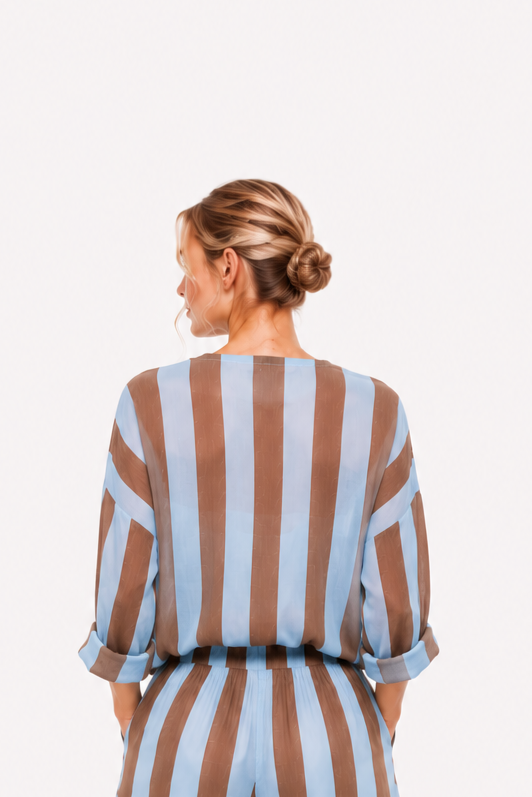 Streifen-Bluse