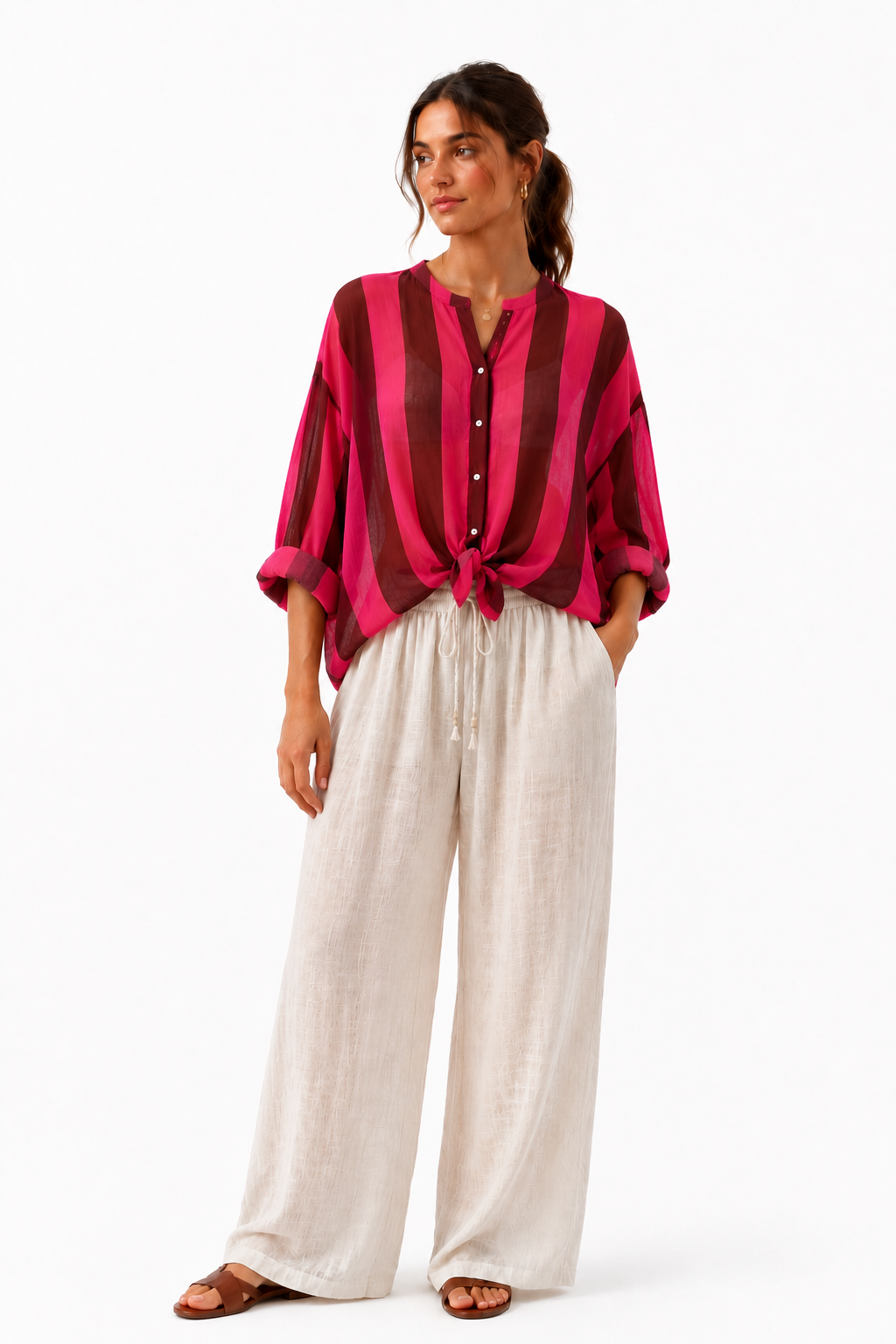 Streifen-Bluse