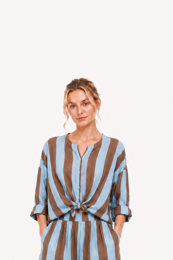 Streifen-Bluse