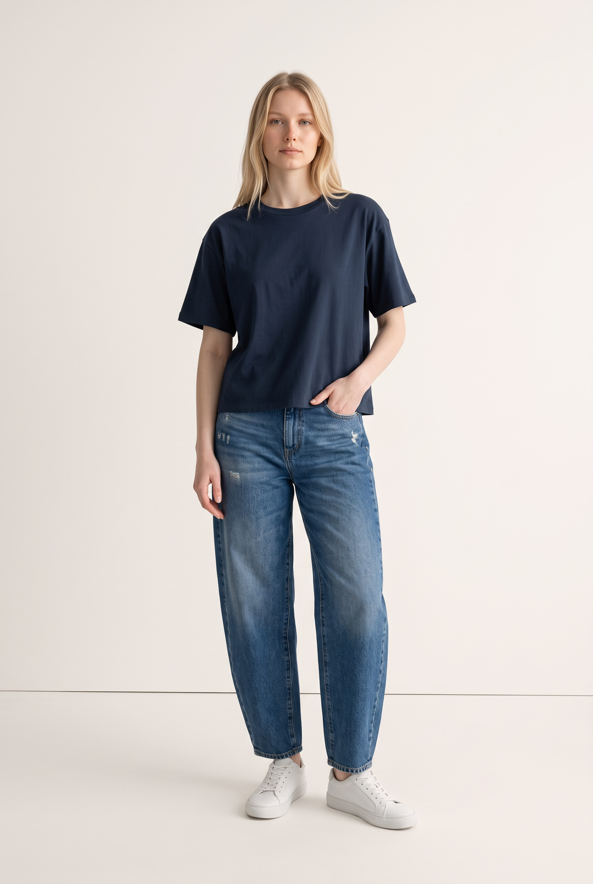 Basic Baumwoll-Shirt